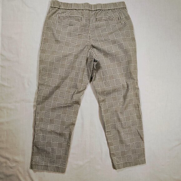 Lands' End Women's 14 Mid Rise Pull on Plaid Pants - Picture 2 of 8